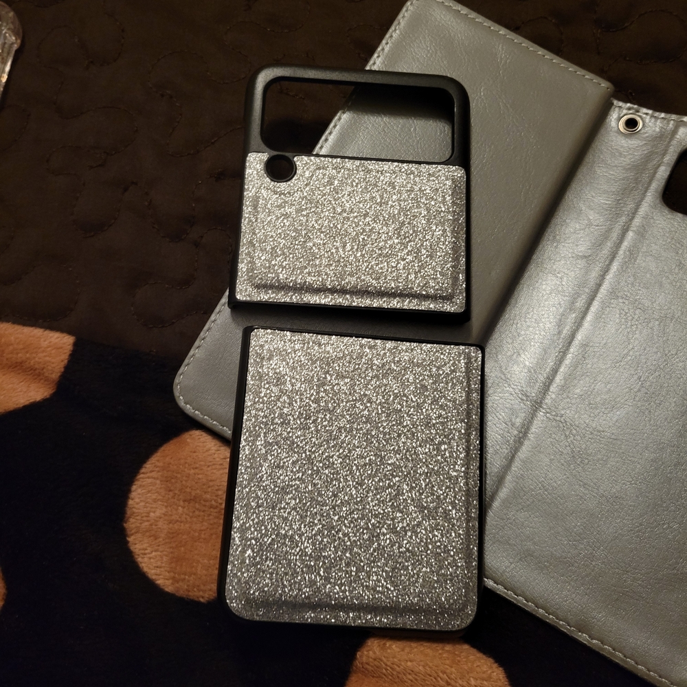 Glitter Silver Phone Case